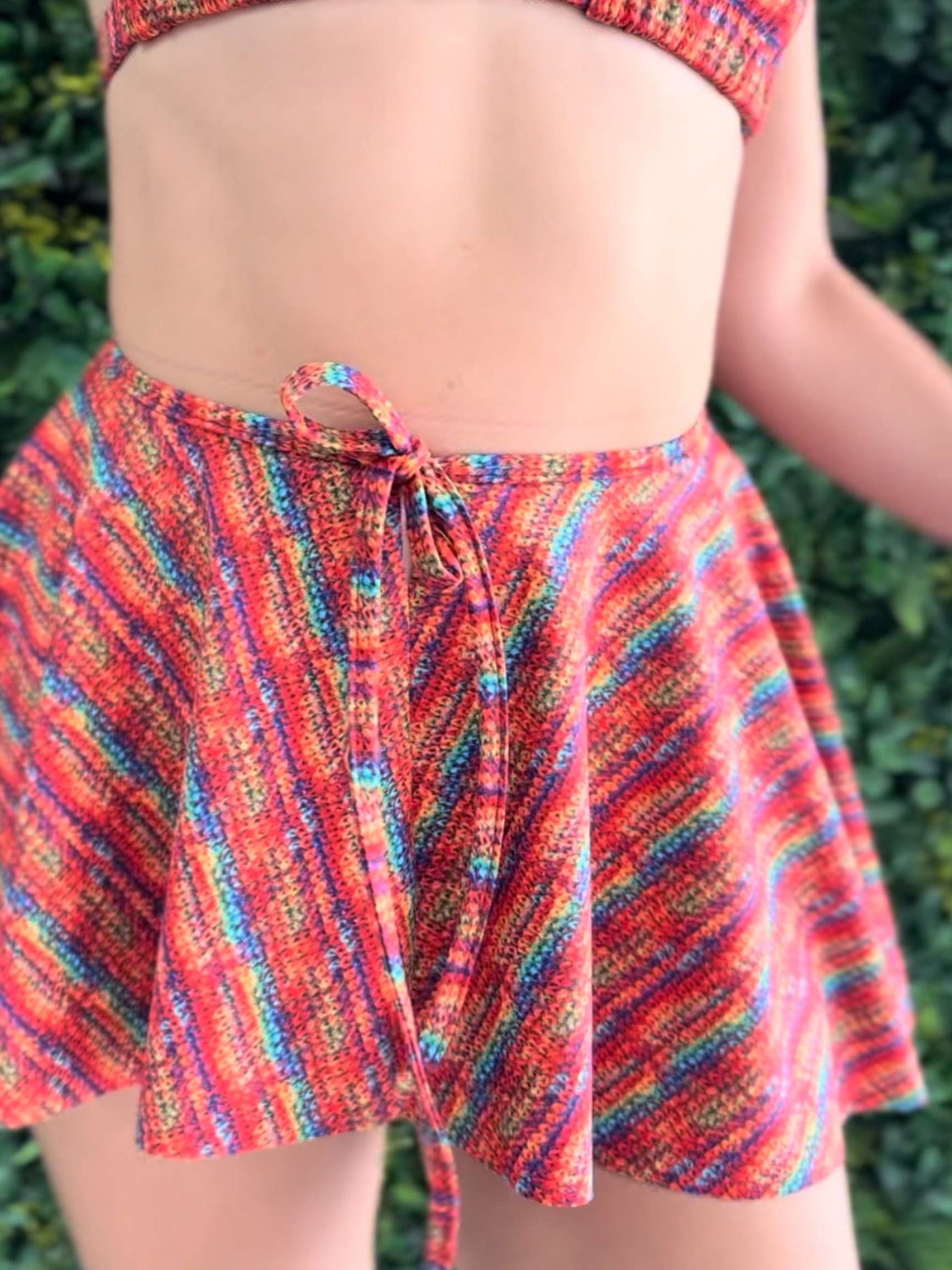 Rainbow Crochet Aura Skirt - JypseaLocal